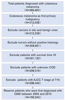 Characteristics, Prognosis, and Competing Risk Nomograms of Cutaneous Malignant Melanoma: Evidence for Pigmentary Disorders